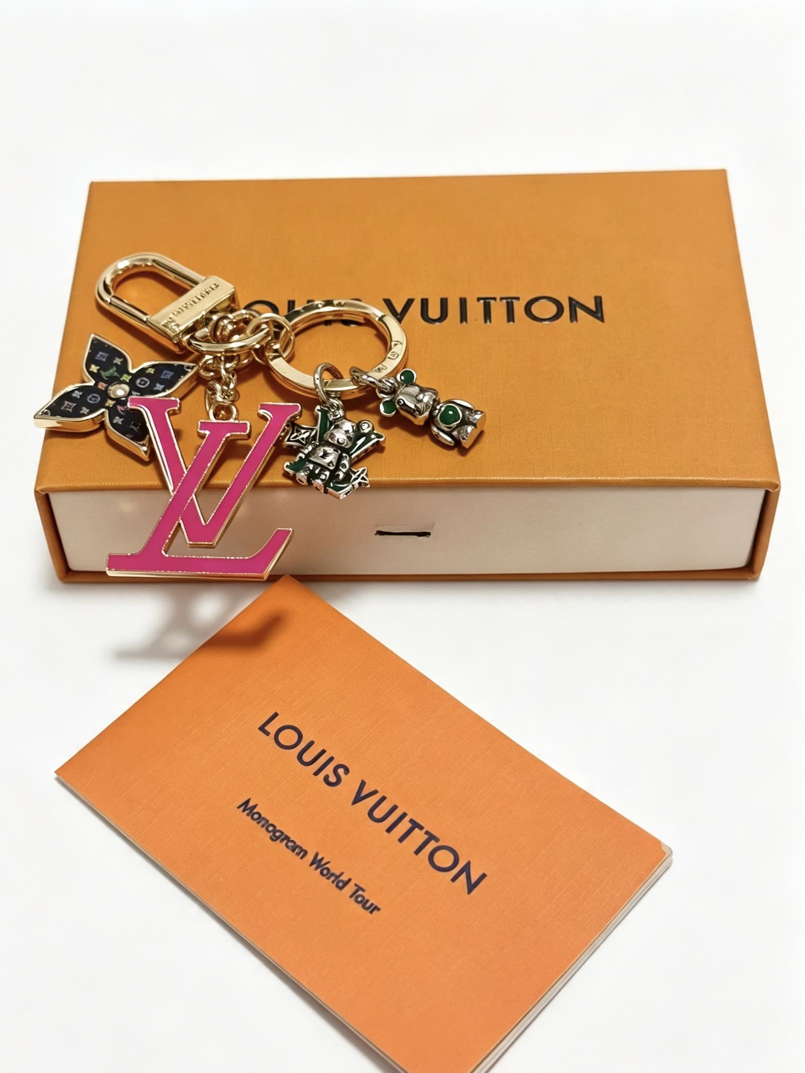 Louis Vuitton Monogram World Tour Keychain Louis Vuitton Monogram World Tour Keychain